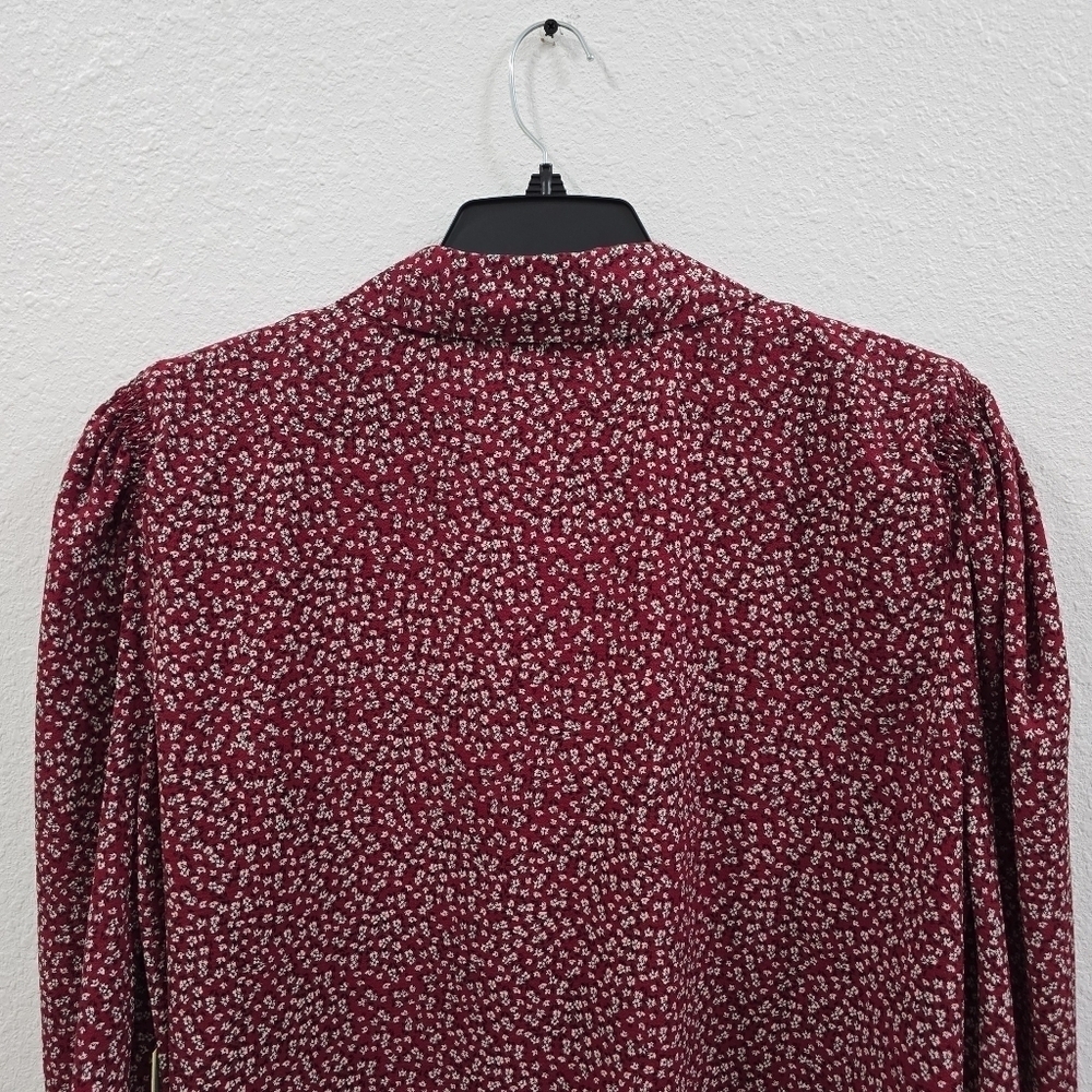 CeCe Long Sleeve Button-Down Floral Blouse with Collar Size 3X. - Picture 11 of 14